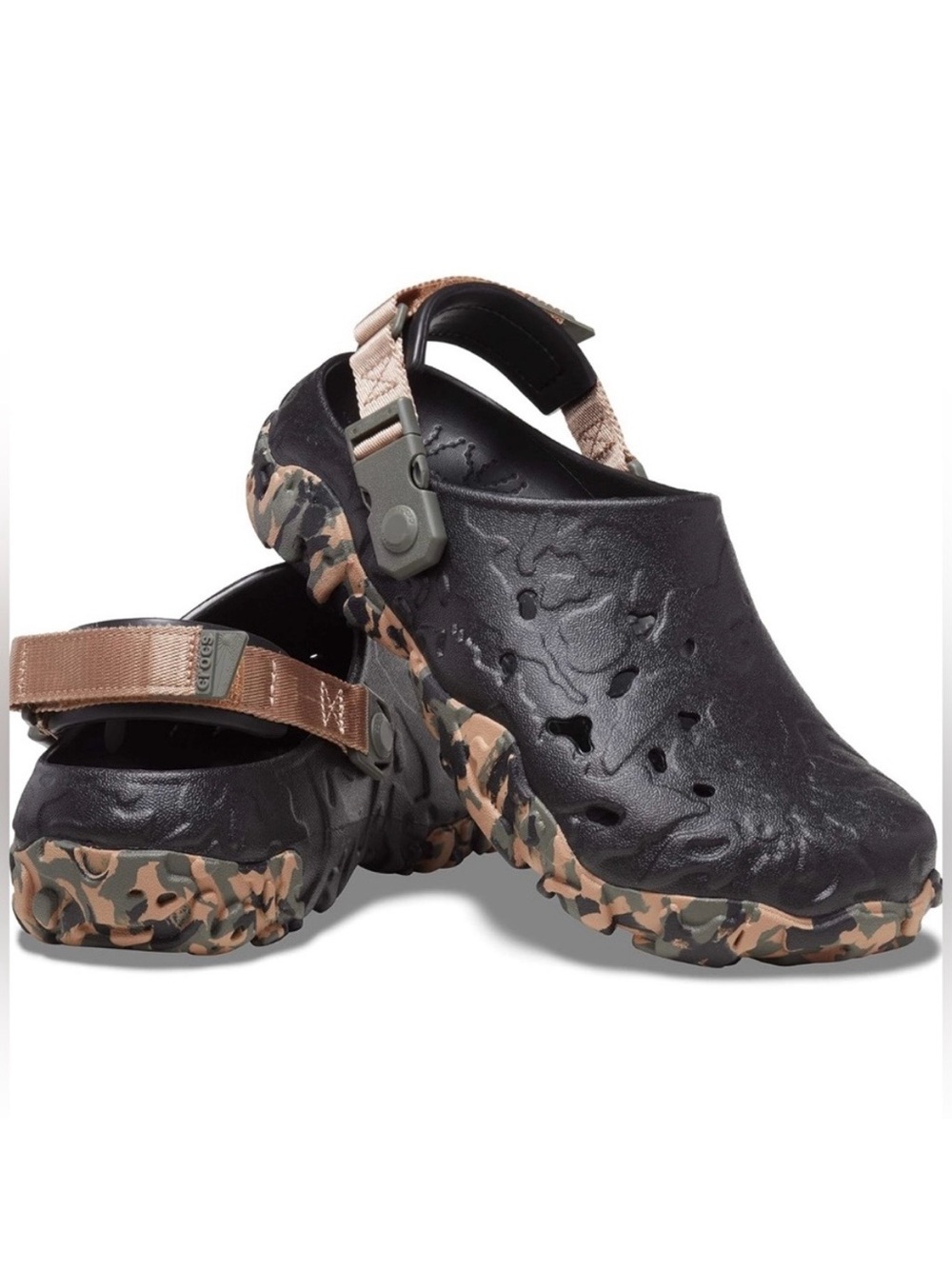 Crocs MTN All Terrain Atlas Clog Black/Cork Sz 11 - Picture 7 of 7